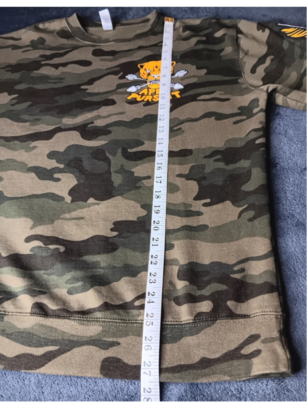 Apex Persuit Archery Adult Large Camo Sweatshirt Tiger Crewneck Bow Hunting - Picture 9 of 9
